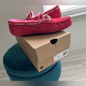 UGG Dakota Pink Suede Slippers Size 11 BNIB